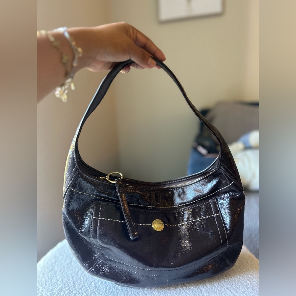 Vintage chocolate coach bag